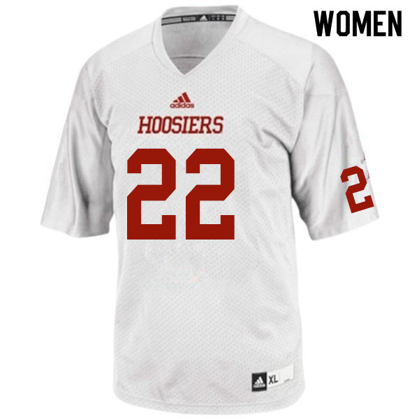 Women #22 Cole Gest Indiana Hoosiers College Football Jerseys Sale-White